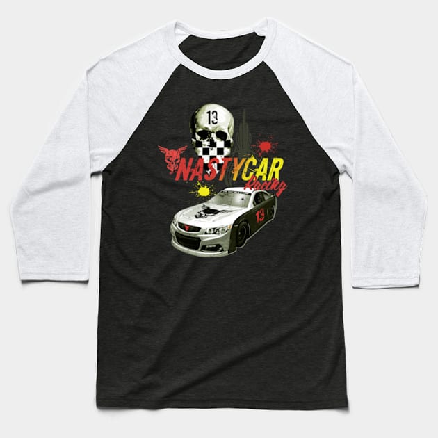 Nastycar racing team Baseball T-Shirt by Artizan